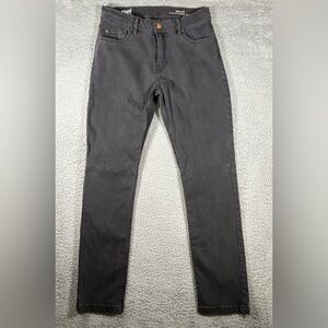 Mugsy Jeans 33x32 Mens Willys FLX3NDG Faded Black Gray Slim Straight Leg Stretch